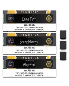 Tangiers Burley Shisha Super Pack (Choose any 3 X 250g + Natural Charcoal)