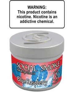 Social Smoke Blue Raspberry Shisha Tobacco