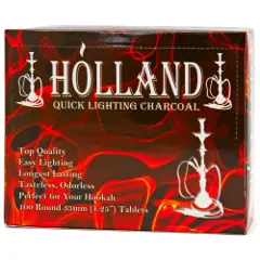 Holland Quick Light Hookah Charcoal 33mm