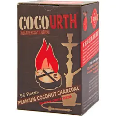 CocoUrth Quarter Circle Hookah Charcoal