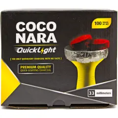 Coconara Quick Light Hookah Charcoal 33mm