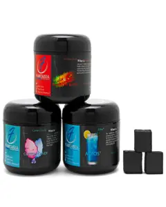 Fantasia Shisha Super Pack (Choose any 3 X 200g + Natural Charcoal)