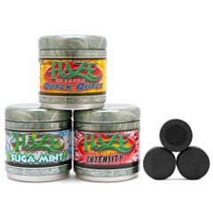 Haze Shisha Super Pack (Choose any 3 X 250g + Quick Light Charcoal)
