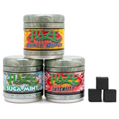 Haze Shisha Super Pack (Choose any 3 X 250g + Natural Charcoal)