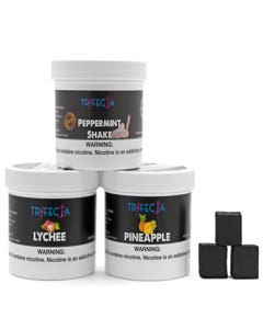 Trifecta Dark Shisha Super Pack (Choose any 3 X 250g + Natural Charcoal)
